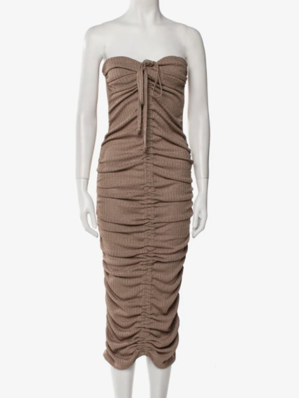 Dodo Bar Or  Strapless Midi Length Dress  Neutrals | Size: S | US4, IT40
